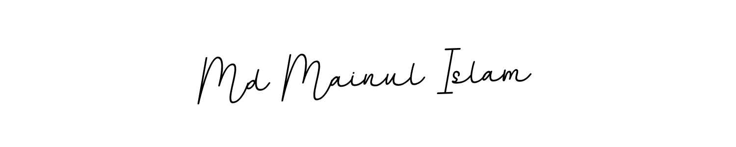 This is the best signature style for the Md Mainul Islam name. Also you like these signature font (BallpointsItalic-DORy9). Mix name signature. Md Mainul Islam signature style 11 images and pictures png