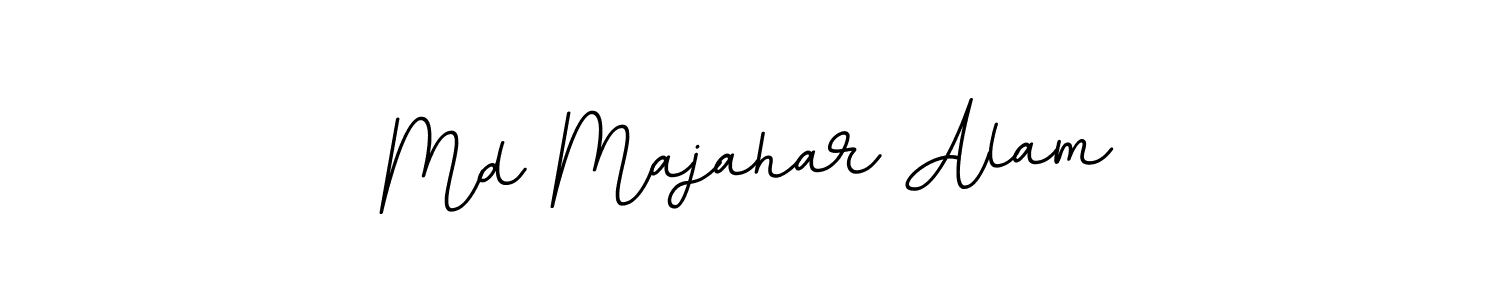 How to make Md Majahar Alam name signature. Use BallpointsItalic-DORy9 style for creating short signs online. This is the latest handwritten sign. Md Majahar Alam signature style 11 images and pictures png