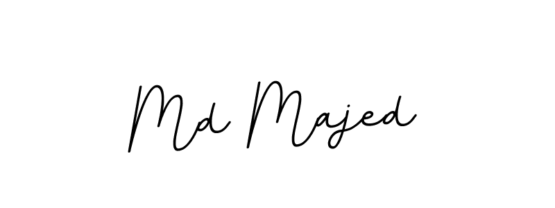 The best way (BallpointsItalic-DORy9) to make a short signature is to pick only two or three words in your name. The name Md Majed include a total of six letters. For converting this name. Md Majed signature style 11 images and pictures png