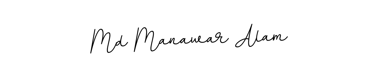 This is the best signature style for the Md Manawar Alam name. Also you like these signature font (BallpointsItalic-DORy9). Mix name signature. Md Manawar Alam signature style 11 images and pictures png