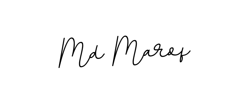 Design your own signature with our free online signature maker. With this signature software, you can create a handwritten (BallpointsItalic-DORy9) signature for name Md Marof. Md Marof signature style 11 images and pictures png