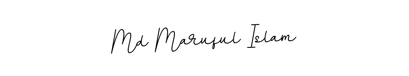 How to make Md Maruful Islam name signature. Use BallpointsItalic-DORy9 style for creating short signs online. This is the latest handwritten sign. Md Maruful Islam signature style 11 images and pictures png