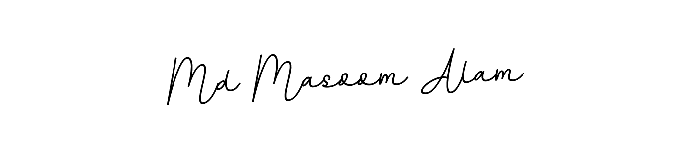Design your own signature with our free online signature maker. With this signature software, you can create a handwritten (BallpointsItalic-DORy9) signature for name Md Masoom Alam. Md Masoom Alam signature style 11 images and pictures png