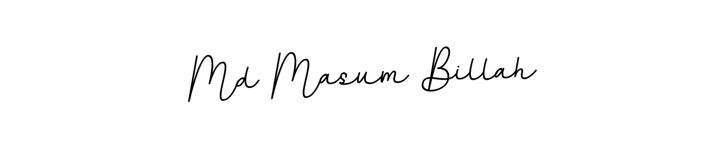 How to make Md Masum Billah name signature. Use BallpointsItalic-DORy9 style for creating short signs online. This is the latest handwritten sign. Md Masum Billah signature style 11 images and pictures png