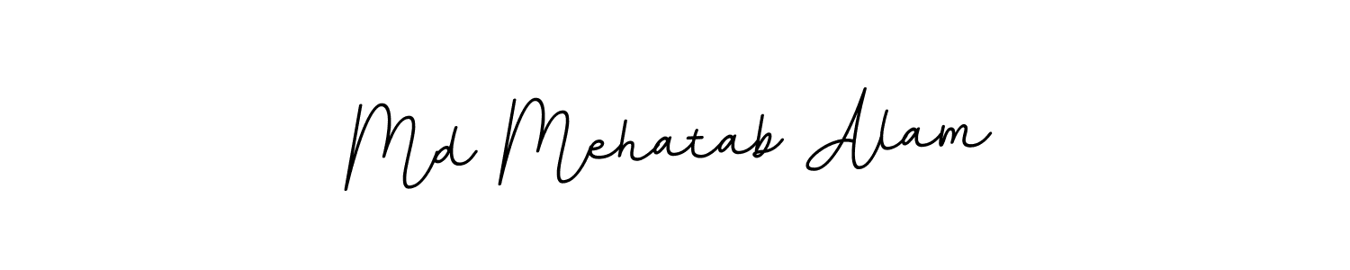 This is the best signature style for the Md Mehatab Alam name. Also you like these signature font (BallpointsItalic-DORy9). Mix name signature. Md Mehatab Alam signature style 11 images and pictures png