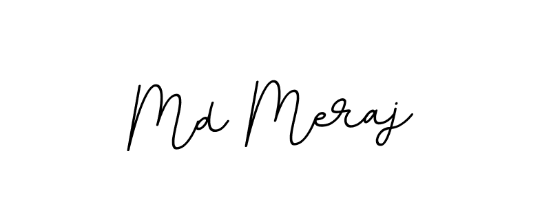 Design your own signature with our free online signature maker. With this signature software, you can create a handwritten (BallpointsItalic-DORy9) signature for name Md Meraj. Md Meraj signature style 11 images and pictures png