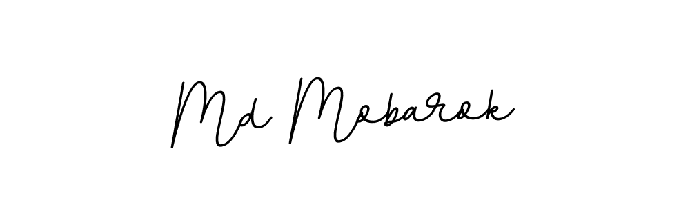 Make a beautiful signature design for name Md Mobarok. With this signature (BallpointsItalic-DORy9) style, you can create a handwritten signature for free. Md Mobarok signature style 11 images and pictures png