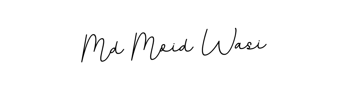 The best way (BallpointsItalic-DORy9) to make a short signature is to pick only two or three words in your name. The name Md Moid Wasi include a total of six letters. For converting this name. Md Moid Wasi signature style 11 images and pictures png