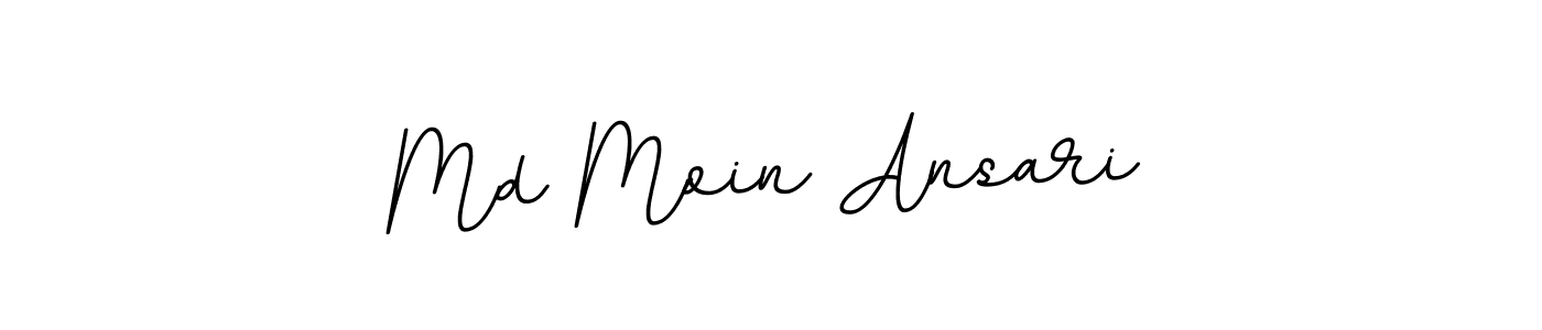 Create a beautiful signature design for name Md Moin Ansari. With this signature (BallpointsItalic-DORy9) fonts, you can make a handwritten signature for free. Md Moin Ansari signature style 11 images and pictures png