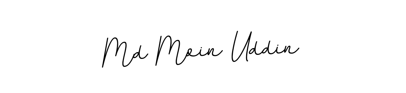 Design your own signature with our free online signature maker. With this signature software, you can create a handwritten (BallpointsItalic-DORy9) signature for name Md Moin Uddin. Md Moin Uddin signature style 11 images and pictures png