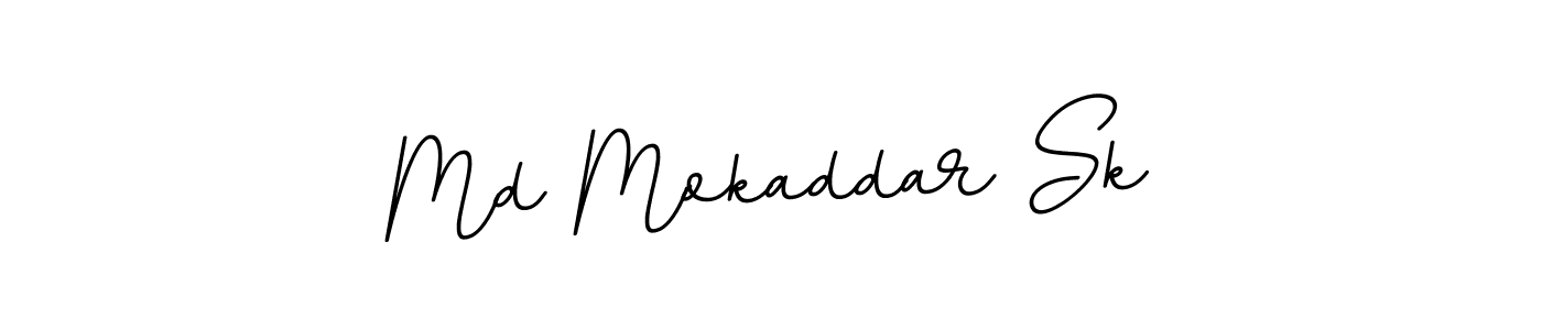 Make a beautiful signature design for name Md Mokaddar Sk. With this signature (BallpointsItalic-DORy9) style, you can create a handwritten signature for free. Md Mokaddar Sk signature style 11 images and pictures png