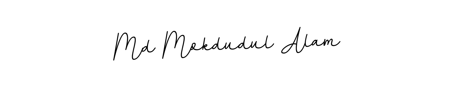 Create a beautiful signature design for name Md Mokdudul Alam. With this signature (BallpointsItalic-DORy9) fonts, you can make a handwritten signature for free. Md Mokdudul Alam signature style 11 images and pictures png