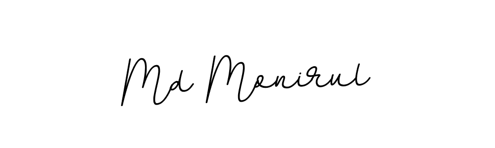 Create a beautiful signature design for name Md Monirul. With this signature (BallpointsItalic-DORy9) fonts, you can make a handwritten signature for free. Md Monirul signature style 11 images and pictures png