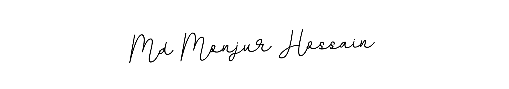 Design your own signature with our free online signature maker. With this signature software, you can create a handwritten (BallpointsItalic-DORy9) signature for name Md Monjur Hossain. Md Monjur Hossain signature style 11 images and pictures png