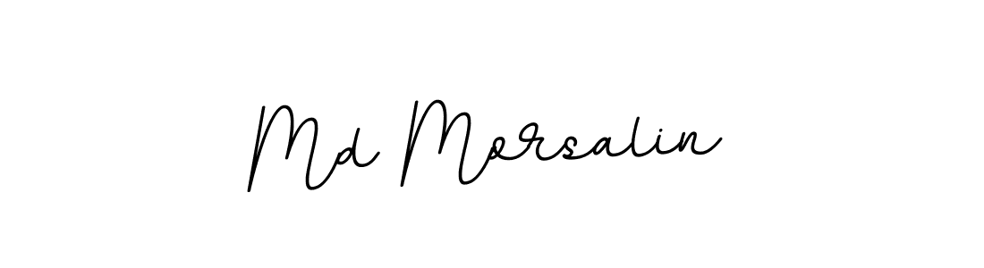 Use a signature maker to create a handwritten signature online. With this signature software, you can design (BallpointsItalic-DORy9) your own signature for name Md Morsalin. Md Morsalin signature style 11 images and pictures png