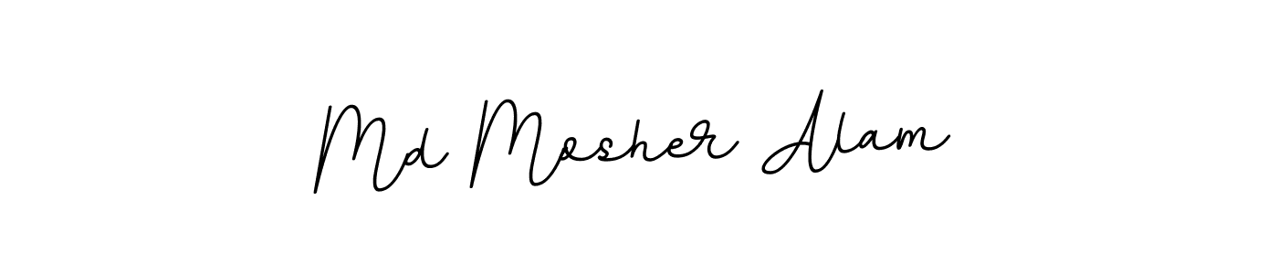 Use a signature maker to create a handwritten signature online. With this signature software, you can design (BallpointsItalic-DORy9) your own signature for name Md Mosher Alam. Md Mosher Alam signature style 11 images and pictures png