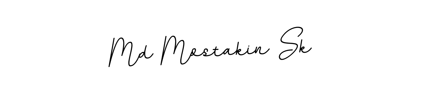 Create a beautiful signature design for name Md Mostakin Sk. With this signature (BallpointsItalic-DORy9) fonts, you can make a handwritten signature for free. Md Mostakin Sk signature style 11 images and pictures png
