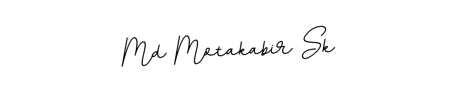 The best way (BallpointsItalic-DORy9) to make a short signature is to pick only two or three words in your name. The name Md Motakabir Sk include a total of six letters. For converting this name. Md Motakabir Sk signature style 11 images and pictures png