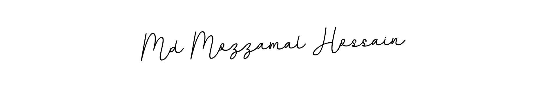 Create a beautiful signature design for name Md Mozzamal Hossain. With this signature (BallpointsItalic-DORy9) fonts, you can make a handwritten signature for free. Md Mozzamal Hossain signature style 11 images and pictures png