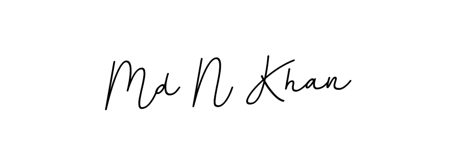 Use a signature maker to create a handwritten signature online. With this signature software, you can design (BallpointsItalic-DORy9) your own signature for name Md N Khan. Md N Khan signature style 11 images and pictures png