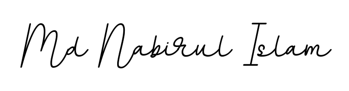 Elevate your brand with a stunning Md Nabirul Islam eSignature. The BallpointsItalic-DORy9 style provides a balanced, flowing aesthetic for everyday signing. Md Nabirul Islam signature style 11 images and pictures png
