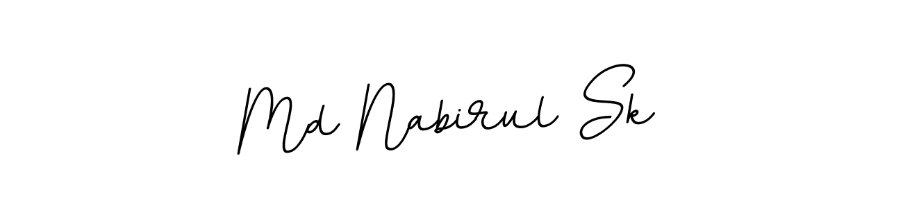 Design your own signature with our free online signature maker. With this signature software, you can create a handwritten (BallpointsItalic-DORy9) signature for name Md Nabirul Sk. Md Nabirul Sk signature style 11 images and pictures png