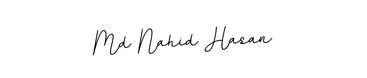 Create a beautiful signature design for name Md Nahid Hasan. With this signature (BallpointsItalic-DORy9) fonts, you can make a handwritten signature for free. Md Nahid Hasan signature style 11 images and pictures png