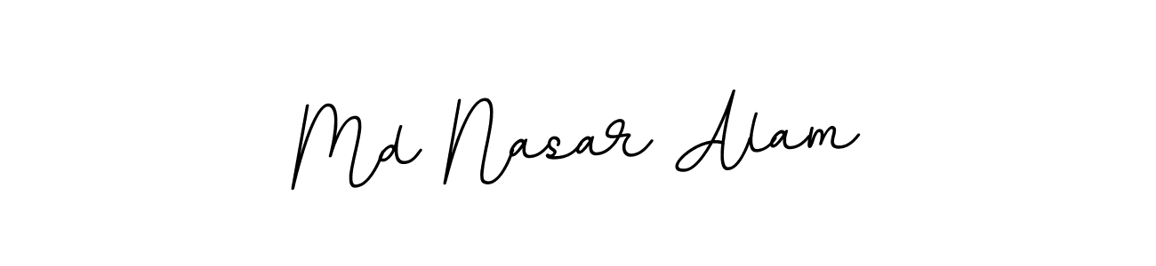 Md Nasar Alam stylish signature style. Best Handwritten Sign (BallpointsItalic-DORy9) for my name. Handwritten Signature Collection Ideas for my name Md Nasar Alam. Md Nasar Alam signature style 11 images and pictures png
