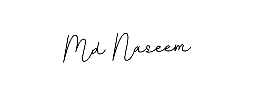 How to make Md Naseem name signature. Use BallpointsItalic-DORy9 style for creating short signs online. This is the latest handwritten sign. Md Naseem signature style 11 images and pictures png