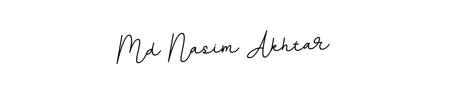 How to make Md Nasim Akhtar name signature. Use BallpointsItalic-DORy9 style for creating short signs online. This is the latest handwritten sign. Md Nasim Akhtar signature style 11 images and pictures png