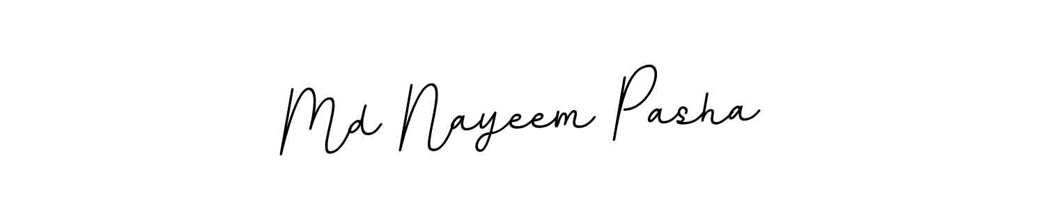 How to make Md Nayeem Pasha name signature. Use BallpointsItalic-DORy9 style for creating short signs online. This is the latest handwritten sign. Md Nayeem Pasha signature style 11 images and pictures png