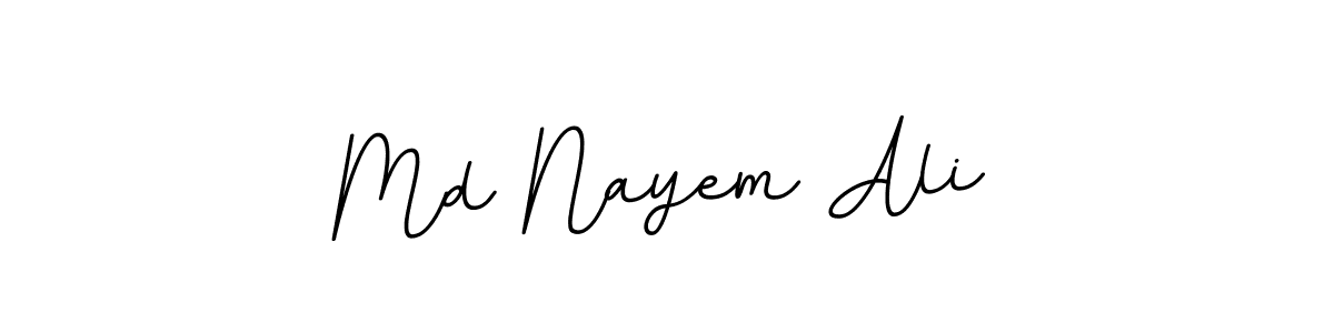 Create a beautiful signature design for name Md Nayem Ali. With this signature (BallpointsItalic-DORy9) fonts, you can make a handwritten signature for free. Md Nayem Ali signature style 11 images and pictures png