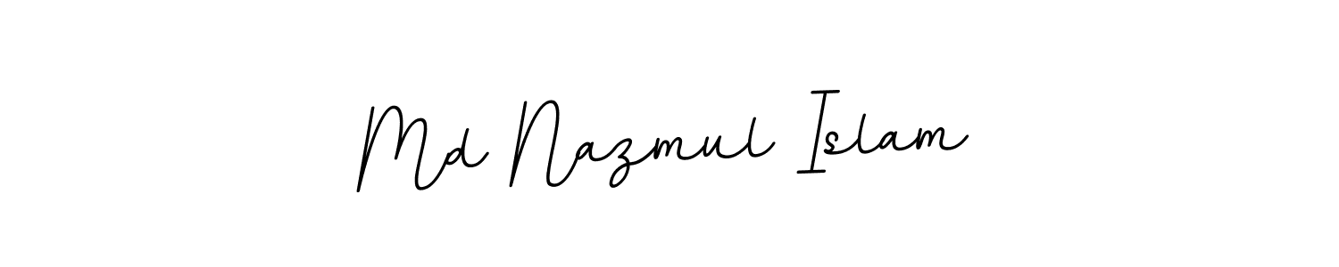 Make a beautiful signature design for name Md Nazmul Islam. With this signature (BallpointsItalic-DORy9) style, you can create a handwritten signature for free. Md Nazmul Islam signature style 11 images and pictures png