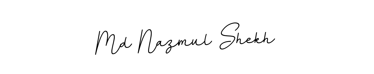 This is the best signature style for the Md Nazmul Shekh name. Also you like these signature font (BallpointsItalic-DORy9). Mix name signature. Md Nazmul Shekh signature style 11 images and pictures png