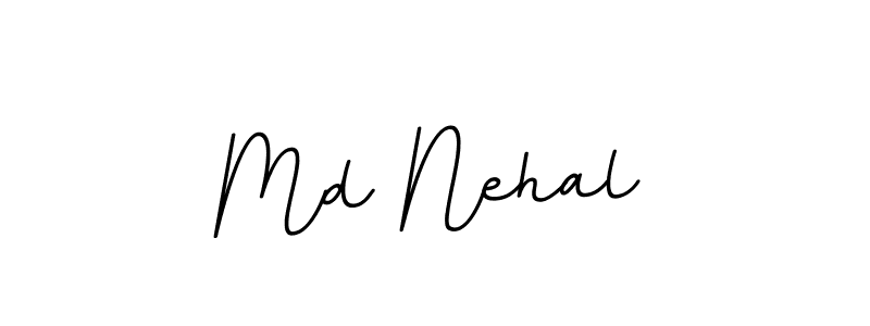 Use a signature maker to create a handwritten signature online. With this signature software, you can design (BallpointsItalic-DORy9) your own signature for name Md Nehal. Md Nehal signature style 11 images and pictures png