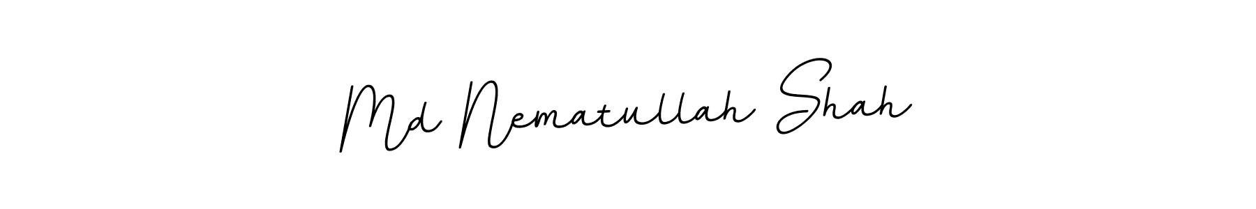 This is the best signature style for the Md Nematullah Shah name. Also you like these signature font (BallpointsItalic-DORy9). Mix name signature. Md Nematullah Shah signature style 11 images and pictures png