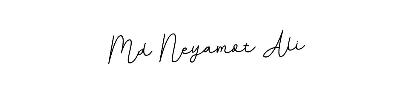 Use a signature maker to create a handwritten signature online. With this signature software, you can design (BallpointsItalic-DORy9) your own signature for name Md Neyamot Ali. Md Neyamot Ali signature style 11 images and pictures png