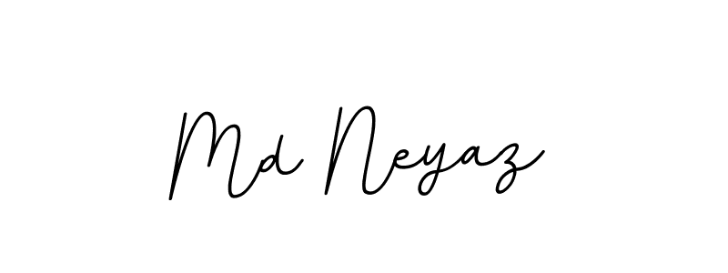 Make a beautiful signature design for name Md Neyaz. With this signature (BallpointsItalic-DORy9) style, you can create a handwritten signature for free. Md Neyaz signature style 11 images and pictures png