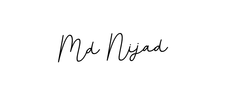 This is the best signature style for the Md Nijad name. Also you like these signature font (BallpointsItalic-DORy9). Mix name signature. Md Nijad signature style 11 images and pictures png