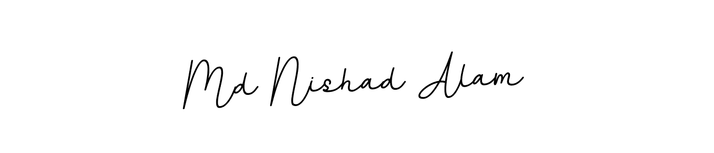 if you are searching for the best signature style for your name Md Nishad Alam. so please give up your signature search. here we have designed multiple signature styles  using BallpointsItalic-DORy9. Md Nishad Alam signature style 11 images and pictures png