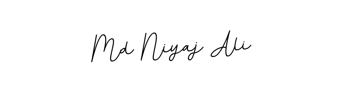 Design your own signature with our free online signature maker. With this signature software, you can create a handwritten (BallpointsItalic-DORy9) signature for name Md Niyaj Ali. Md Niyaj Ali signature style 11 images and pictures png