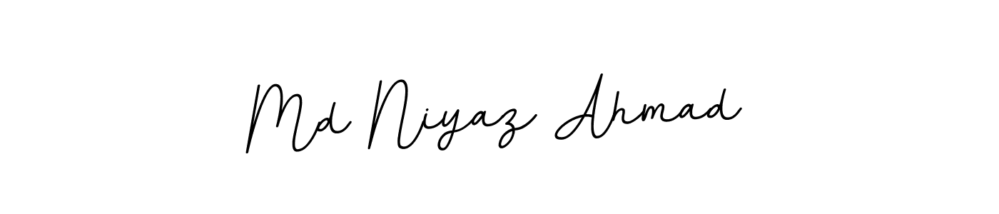 Create a beautiful signature design for name Md Niyaz Ahmad. With this signature (BallpointsItalic-DORy9) fonts, you can make a handwritten signature for free. Md Niyaz Ahmad signature style 11 images and pictures png