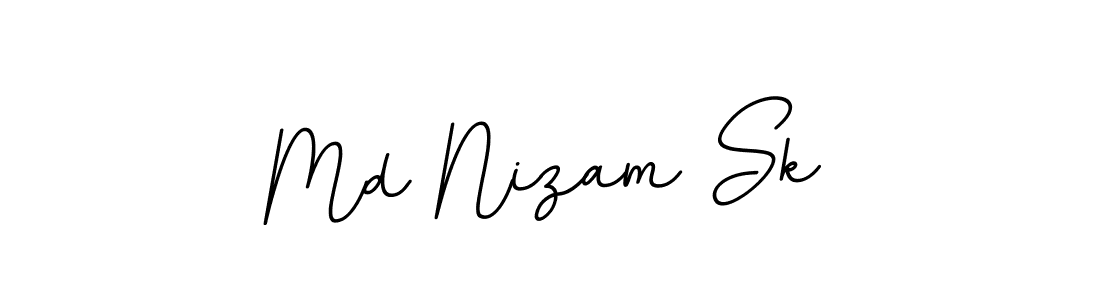 Use a signature maker to create a handwritten signature online. With this signature software, you can design (BallpointsItalic-DORy9) your own signature for name Md Nizam Sk. Md Nizam Sk signature style 11 images and pictures png