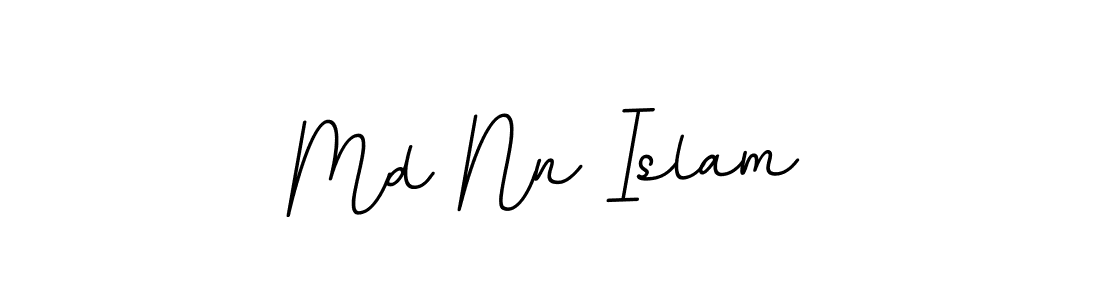 How to make Md Nn Islam name signature. Use BallpointsItalic-DORy9 style for creating short signs online. This is the latest handwritten sign. Md Nn Islam signature style 11 images and pictures png
