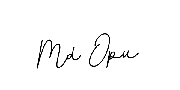 The best way (BallpointsItalic-DORy9) to make a short signature is to pick only two or three words in your name. The name Md Opu include a total of six letters. For converting this name. Md Opu signature style 11 images and pictures png