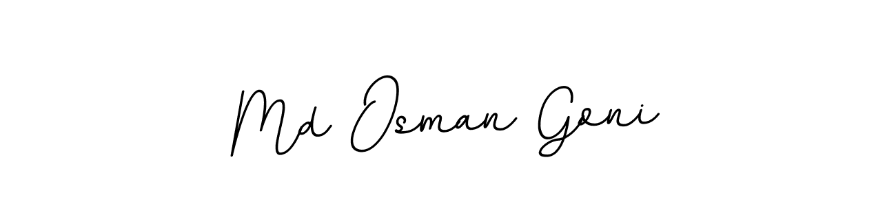 Design your own signature with our free online signature maker. With this signature software, you can create a handwritten (BallpointsItalic-DORy9) signature for name Md Osman Goni. Md Osman Goni signature style 11 images and pictures png