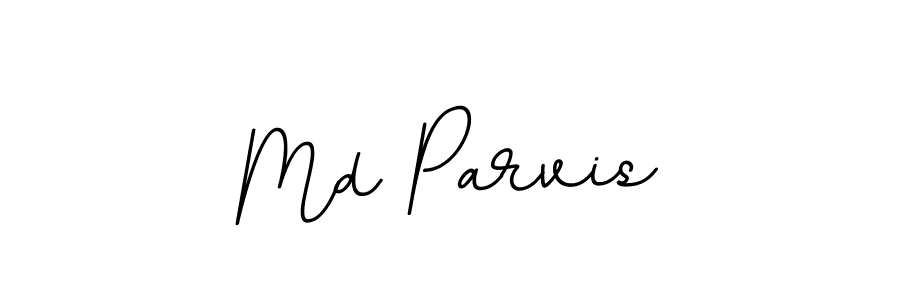 Design your own signature with our free online signature maker. With this signature software, you can create a handwritten (BallpointsItalic-DORy9) signature for name Md Parvis. Md Parvis signature style 11 images and pictures png