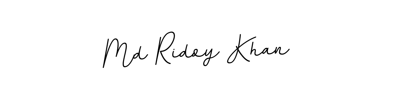 Make a beautiful signature design for name Md Ridoy Khan. With this signature (BallpointsItalic-DORy9) style, you can create a handwritten signature for free. Md Ridoy Khan signature style 11 images and pictures png