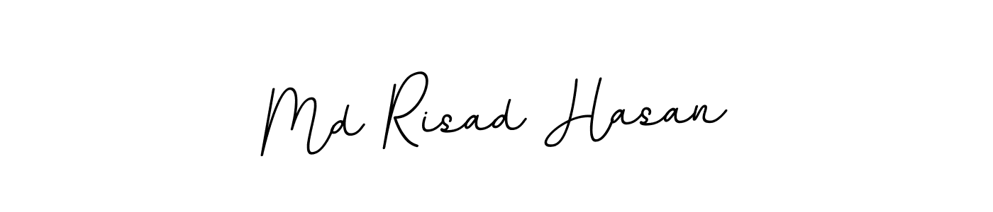 How to make Md Risad Hasan name signature. Use BallpointsItalic-DORy9 style for creating short signs online. This is the latest handwritten sign. Md Risad Hasan signature style 11 images and pictures png