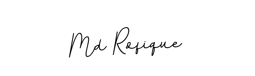 How to make Md Rofique name signature. Use BallpointsItalic-DORy9 style for creating short signs online. This is the latest handwritten sign. Md Rofique signature style 11 images and pictures png